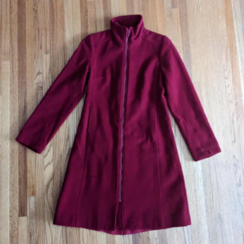 Wool/Cashmere blend red coat